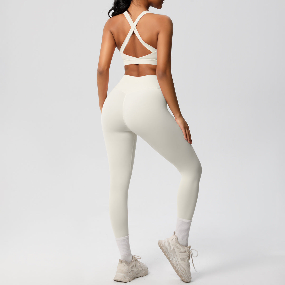 High Support Pilates Bra and Yoga Pants Set